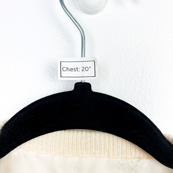 Vintage Lambswool Angora Blend Beaded Fall Leaf Cardigan in Off White - Picture 12 of 12